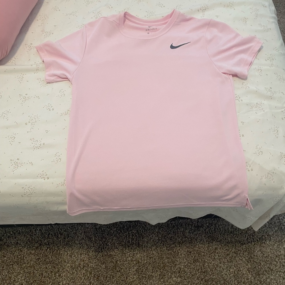 Nike Pink T-Shirt with Black Swoosh